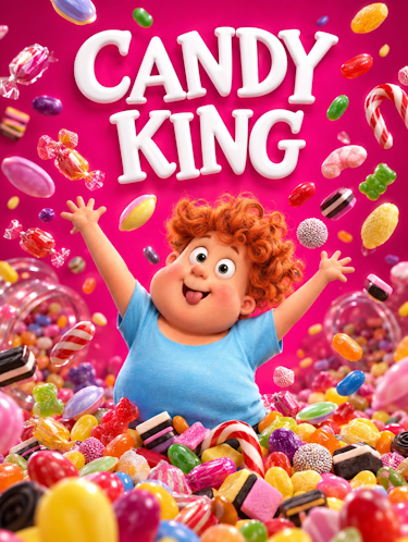 Animated Candy King bedtime story rhyme poem for kids cover