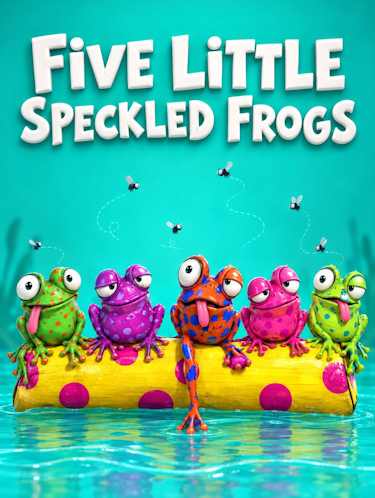 Five Little Speckled Frogs Nursery Rhyme Animated Cover