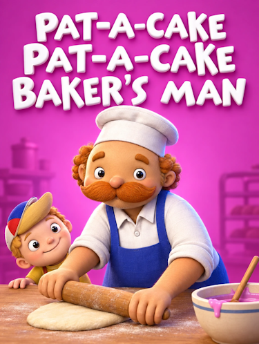 A Pat-A-Cake Pat-A-Cake Baker's Man Nursery Rhyme Animated Cover